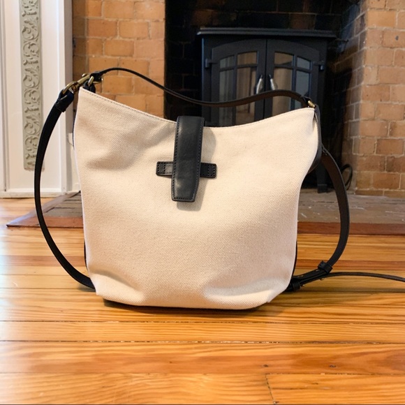J. Crew Handbags - J. Crew canvas/leather bag